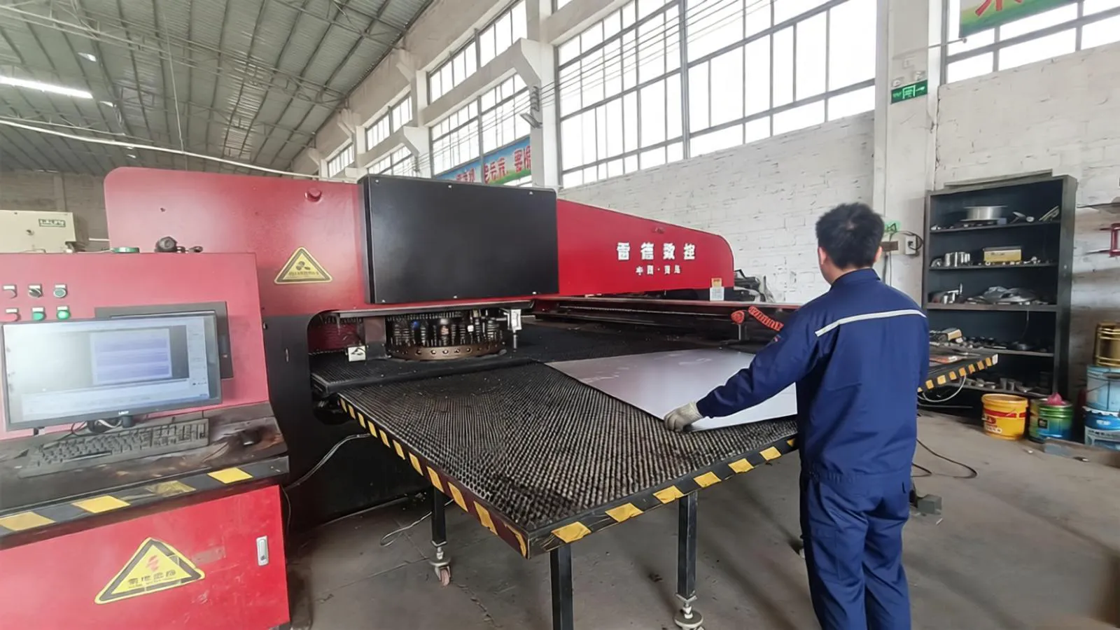 Air curtain CNC machining factory at HUANGXI