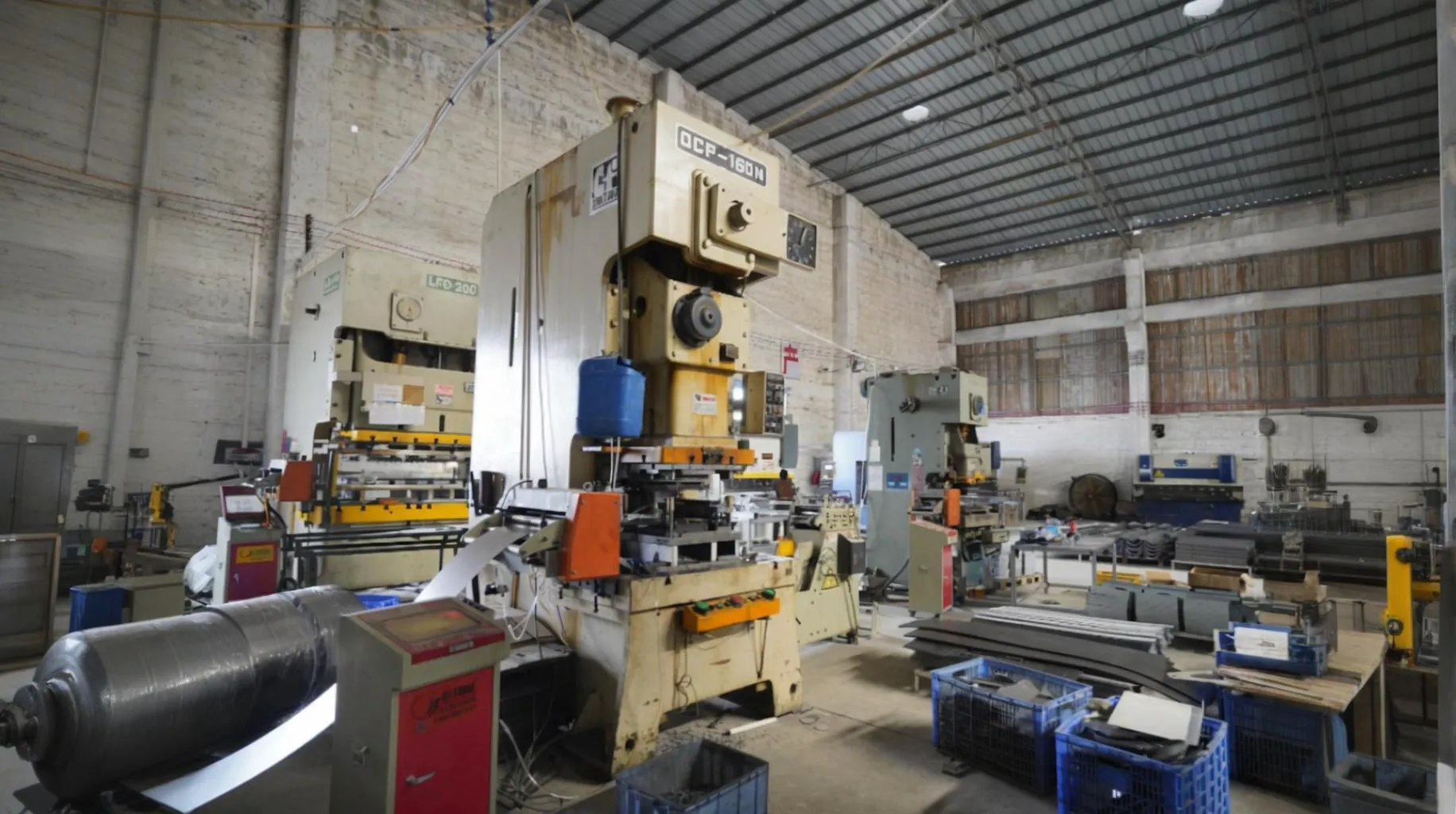 Air curtain metal cutting process at HUANGXI factory