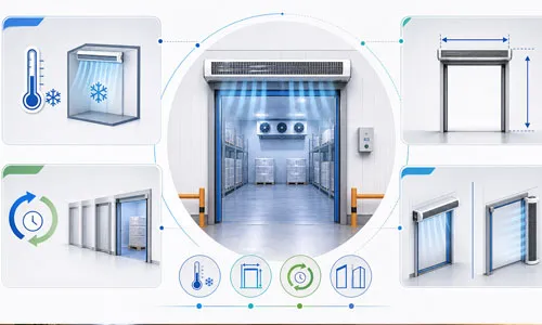 cold storage air curtain selection guide based on temperature door size and opening frequency