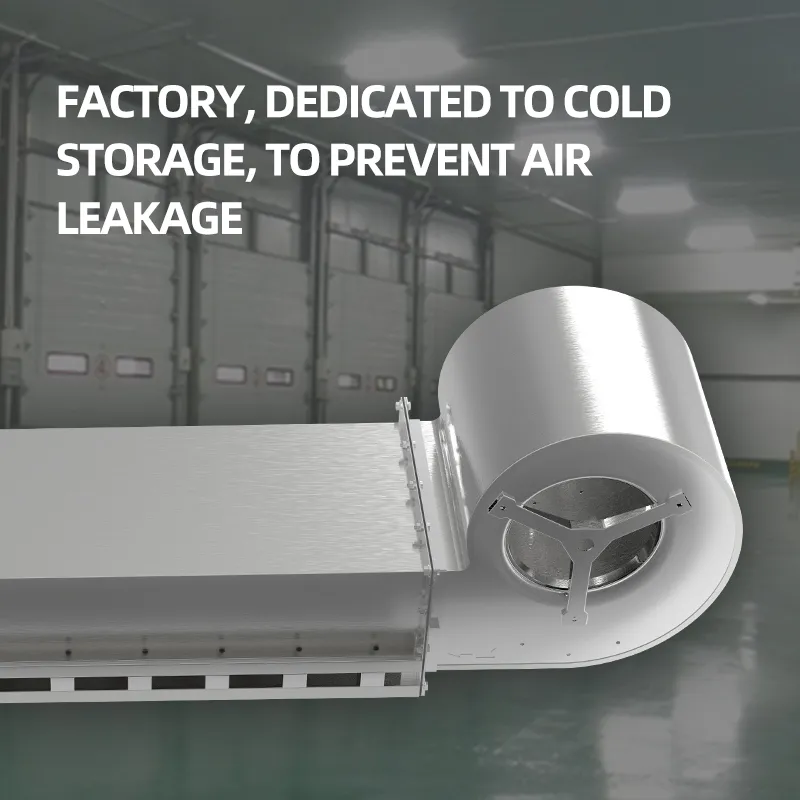 Cold storage air curtain device.